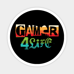 Gamer 4 Life text 13.0 Magnet